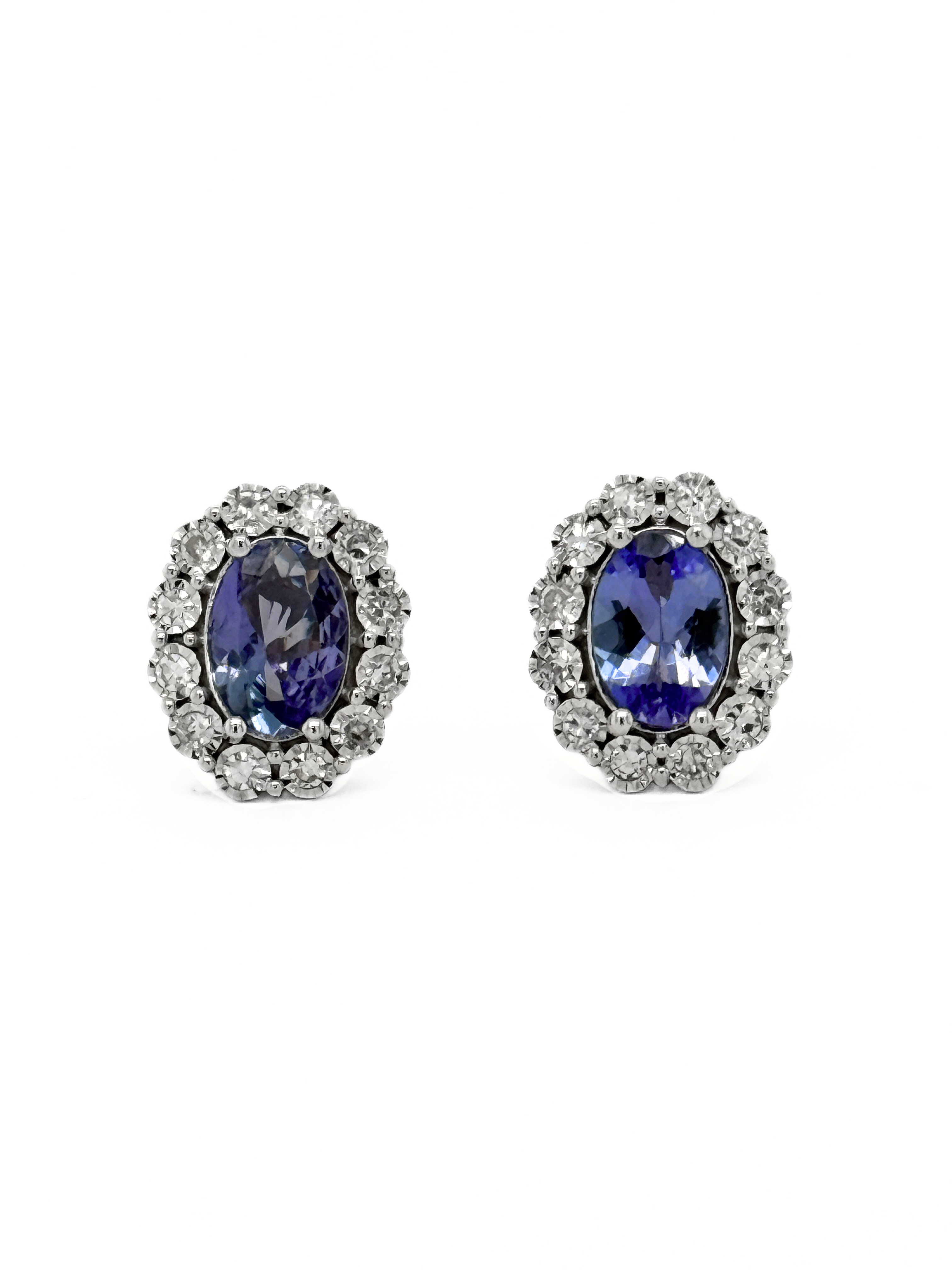 TANZANITE STUD EARRINGS-41416X4OV